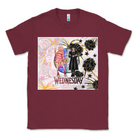 Burgundy gothic girl and colorful girl best friends with ro Classic Tee - TumblerDesignByShophia