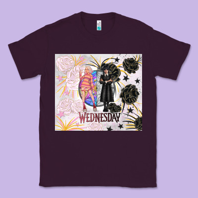Gothic Girl And Colorful Girl Best Friends With Ro Classic Tee Designed By Tumblerdesignbyshophia