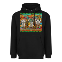 Black alpacas Heavyweight Hoodie - BarkalooDesign