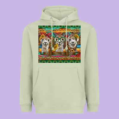Alpacas Heavyweight Hoodie Designed By Barkaloodesign