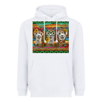 White alpacas Heavyweight Hoodie - BarkalooDesign