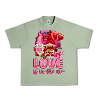 Oil Green Love is in the air with gnomies Valentine's Day Urban Heavy Tee - HowdyJamesFarm