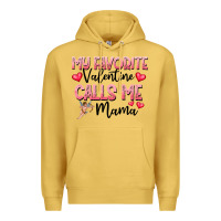 Antique Gold love message with cupid and hearts Premium Hoodie - CowhideDigitalArt