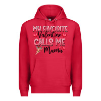 Cardinal love message with cupid and hearts Premium Hoodie - CowhideDigitalArt