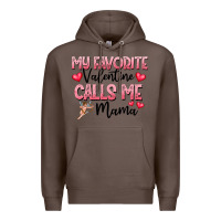 Coffee love message with cupid and hearts Premium Hoodie - CowhideDigitalArt