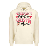 Sandshell love message with cupid and hearts Premium Hoodie - CowhideDigitalArt