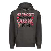 Smoke love message with cupid and hearts Premium Hoodie - CowhideDigitalArt