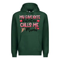 Sports Green love message with cupid and hearts Premium Hoodie - CowhideDigitalArt