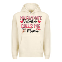 Tofu love message with cupid and hearts Premium Hoodie - CowhideDigitalArt