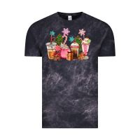Pink Christmas Coffe Cups Vintage Tee | Teevron