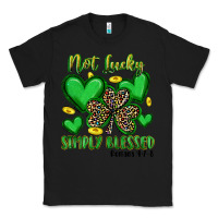 Black not lucky simply blessed Classic Tee - Artiststas
