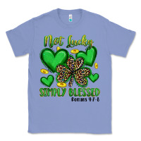 Colony Blue not lucky simply blessed Classic Tee - Artiststas