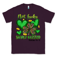 Plum not lucky simply blessed Classic Tee - Artiststas
