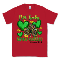 Red not lucky simply blessed Classic Tee - Artiststas