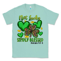Seafoam not lucky simply blessed Classic Tee - Artiststas