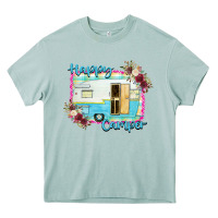 Arona Happy Camper With Flowers Heavy Core Tee - Bettercallsaul