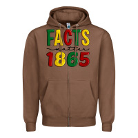Chestnut facts matter 1865 Zipper Hoodie - Artiststas