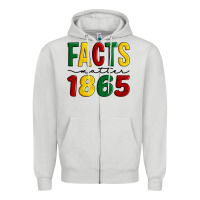 Dove Grey facts matter 1865 Zipper Hoodie - Artiststas