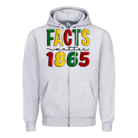 Heather Grey facts matter 1865 Zipper Hoodie - Artiststas