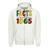 Oatmeal Heather facts matter 1865 Zipper Hoodie - Artiststas