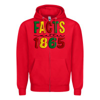 Red facts matter 1865 Zipper Hoodie - Artiststas