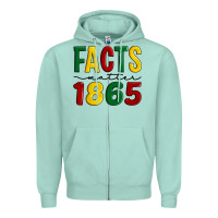 Seafoam facts matter 1865 Zipper Hoodie - Artiststas