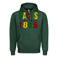Sports Green facts matter 1865 Zipper Hoodie - Artiststas