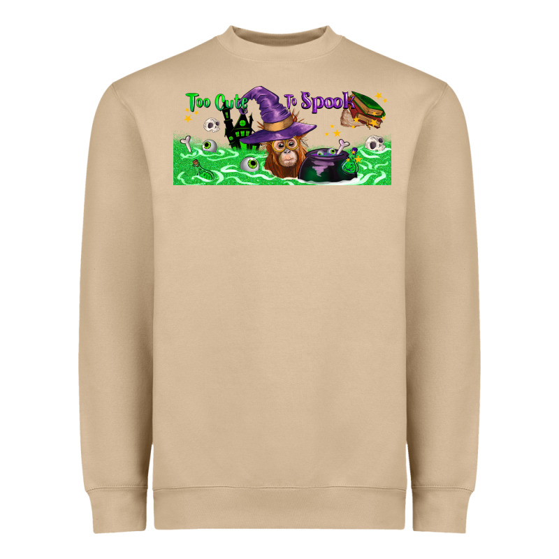 Too Cute To Spook Baby Orangutan Heavyweight Sweatshirt by LillyAllenDesigns | Teevron