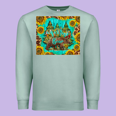 Mama Bear Premium Sweatshirt Designed By Barkaloodesign