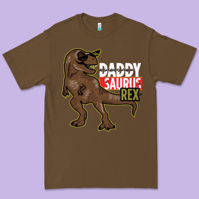 Daddy Saurus Rex Premium Tee Designed By Bettercallsaul