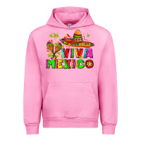 Fuchsia Pink viva mexico Urban Hoodie - AdoDesignShop