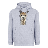 Heather Grey alpaca Heavyweight Hoodie - BarkalooDesign