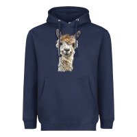 Navy alpaca Heavyweight Hoodie - BarkalooDesign