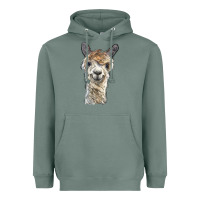 Sage alpaca Heavyweight Hoodie - BarkalooDesign
