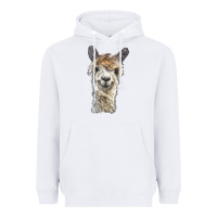 White alpaca Heavyweight Hoodie - BarkalooDesign