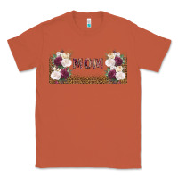 Copper mom burgundy flowers with leopard Classic Tee - TumblerDesignByShophia