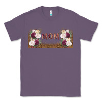 Lavender mom burgundy flowers with leopard Classic Tee - TumblerDesignByShophia