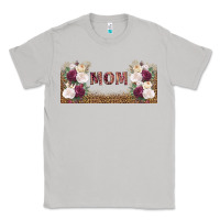 Moon Dust mom burgundy flowers with leopard Classic Tee - TumblerDesignByShophia