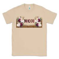 Mushroom mom burgundy flowers with leopard Classic Tee - TumblerDesignByShophia