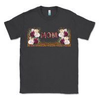 Smoke mom burgundy flowers with leopard Classic Tee - TumblerDesignByShophia