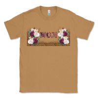 Toasted Coconut mom burgundy flowers with leopard Classic Tee - TumblerDesignByShophia