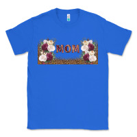 True Royal mom burgundy flowers with leopard Classic Tee - TumblerDesignByShophia