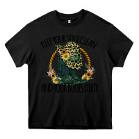 Black Keep Your Soul Clean And Your Boots Dırty Cowgirl Boots Heavy Core Tee - Bettercallsaul