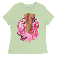 Matcha breast cancer diva Ladies Tee - NancyCooperArtShop