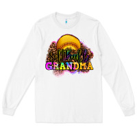 White softball grandma Long Sleeve Tee - OliviaCreatesArt