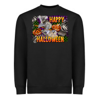 Black happy halloween koala Heavyweight Sweatshirt - LillyAllenDesigns