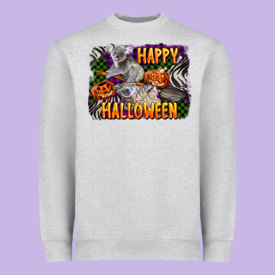 Happy Halloween Koala Heavyweight Sweatshirt Designed By Lillyallendesigns