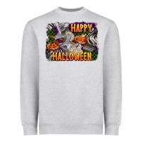 Heather Grey happy halloween koala Heavyweight Sweatshirt - LillyAllenDesigns