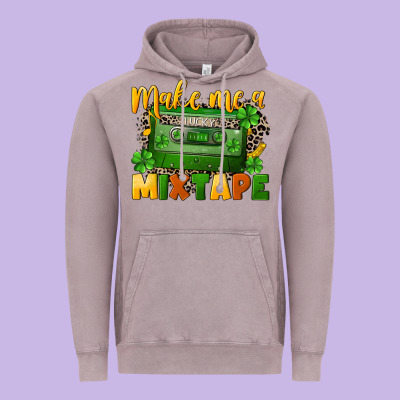 Make Me A Mixtape St. Patrick's Day Vintage Hoodie Designed By Cowgirlartshop