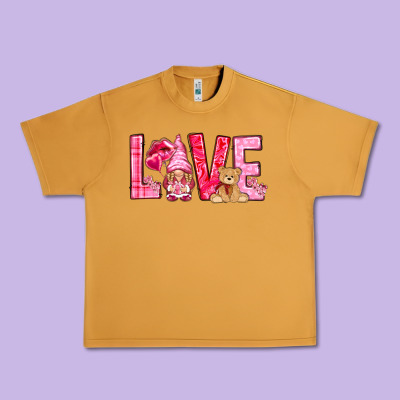 Love With Gnome Valentine's Day Urban Heavy Tee Designed By Howdyjamesfarm